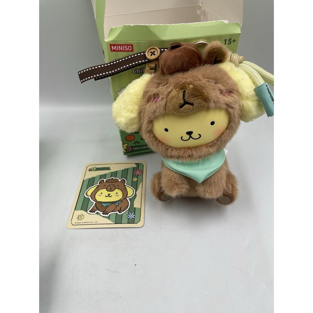 Miniso - Sanrio Chill Capybara Vinyl Plush Pendant - Confirmed Pompompurin